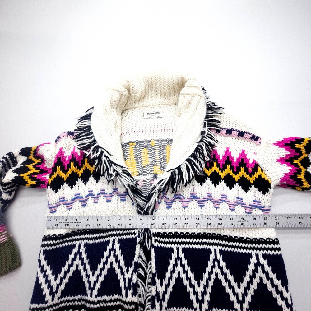 Women's Multicolor Graphic Sweater - Picture 10 of 14